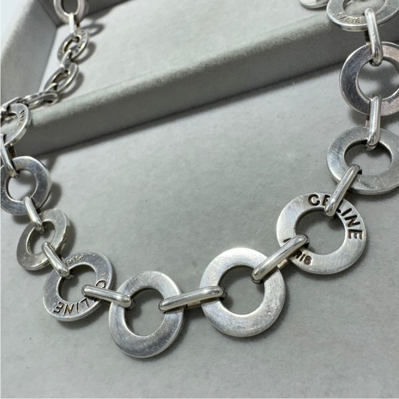 Celine Vintage Silver Necklace & Bracelet Matching Set - Picture 2 of 6